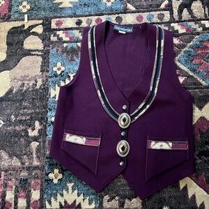 Coloratura Western Wool Vest- Small